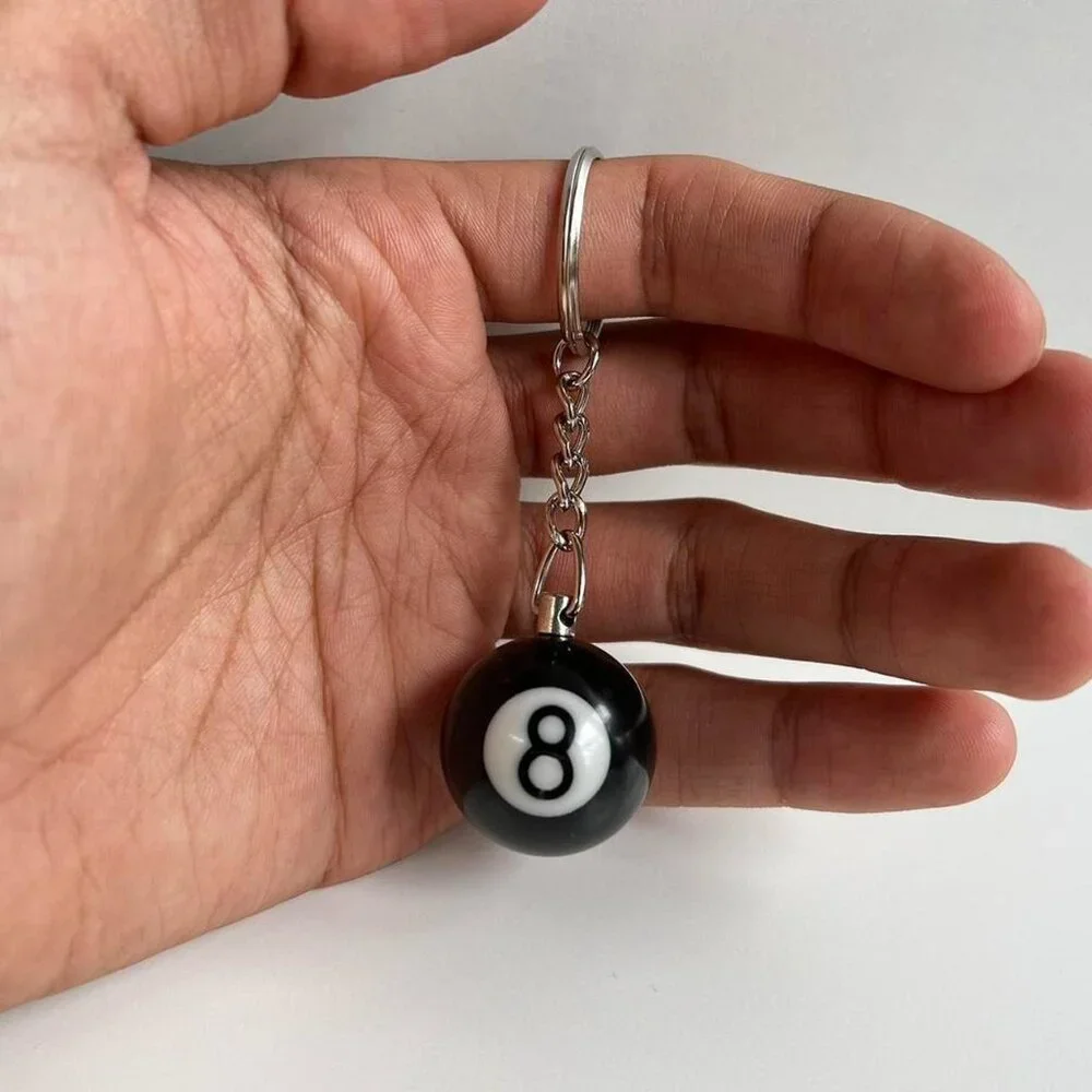 COPY - Y2K 2000s 8-ball keyring keychain